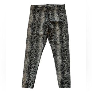 Joe Fresh snakeskin leggings, Sz L